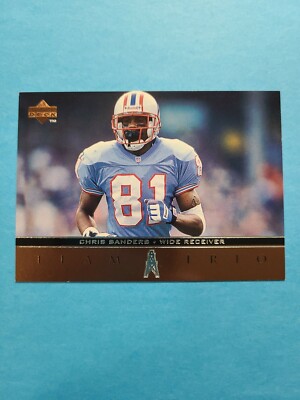 CHRIS SANDERS 1996 UPPER DECK TEAM TRIO FOOTBALL CARD # TT49 E9921