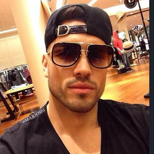 Gafas de sol cuadradas Aviator "gamach" para hombre Guy Dude Shadz 400UV protección @ Foto 2 de 4