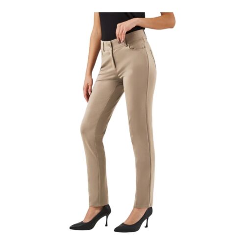 89th & Madison Women’s Luxe Ponte Five Pocket Stretch Straight Leg Pants Size 0 - Picture 2 of 5