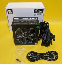 SHARK TECHNOLOGY 1000W 120mm Fan APFC Dual PCIe Gaming PC Blue LED Power Supply