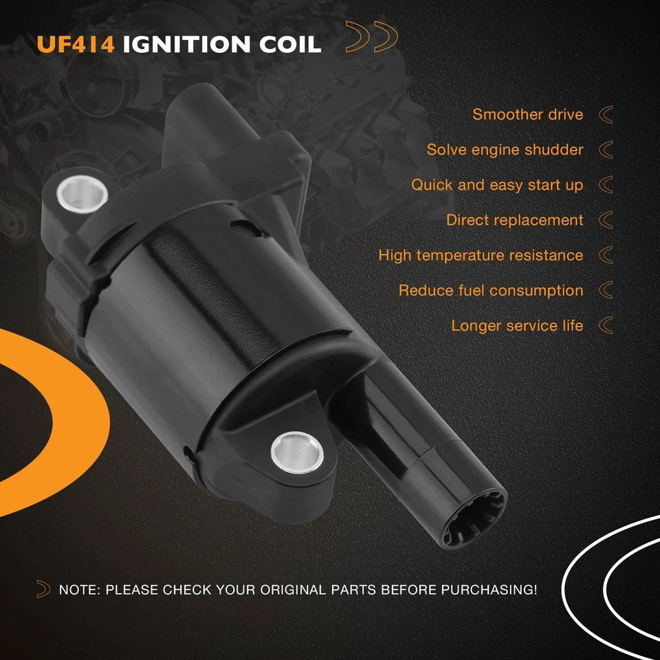 8x Bobina de encendido y bujías con cable para 05-19 Chevy Silverado GMC Sierra 1500 Foto 3 de 4