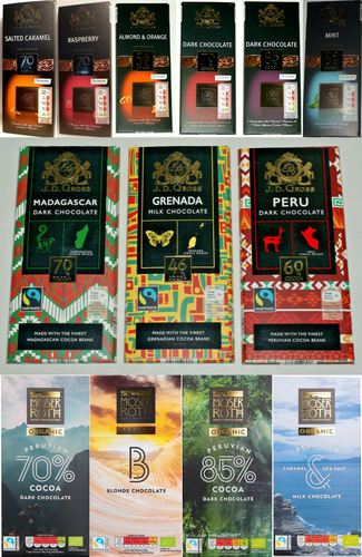 Milk Dark Chocolate Finest cocoa beans 125g Fairtrade Organic Vegan