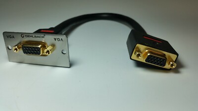 Oehlbach! Proin 8813 MMT-C VGA VGA-Multimedia-Einsatz mit Kabelpeitsche silber##