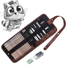 Sketching Pencil Set, Drawing Pencils and Sketch Kit,30-Piece Complete Artist...
