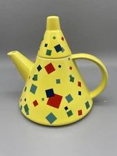 Toscany Collection Memphis Mid Century Postmodern Teapot Made in Japan RARE