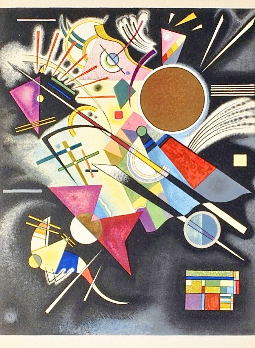 Wassily Kandinsky、、画集画、額装付 楽天市場】絵画 世界の名画 黄・赤・青 ワシリー