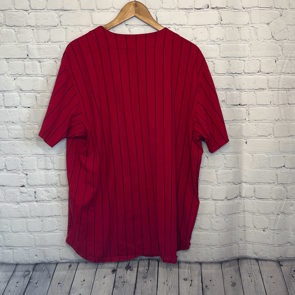 SUPREME Love Hate Red Baseball Jersey size L Large 100% Cotton