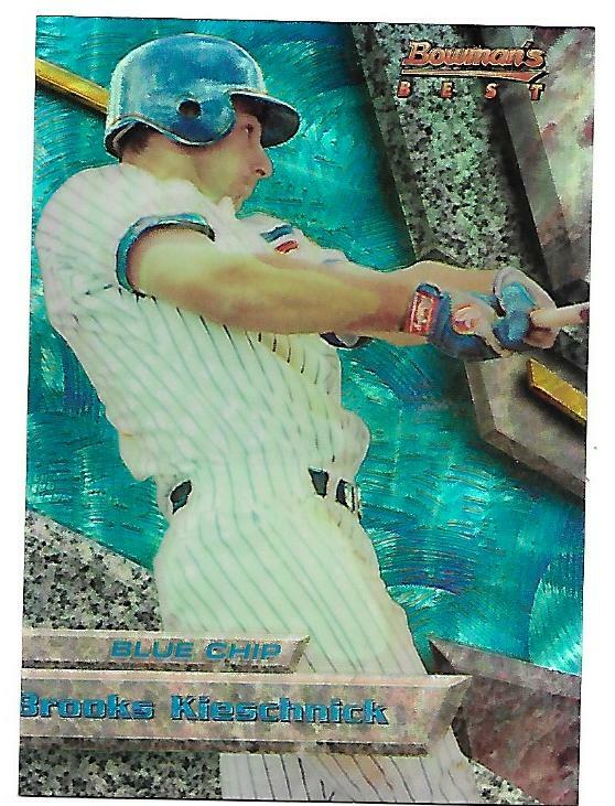 1994 Bowman's Best Brooks Kieschnick #5 REFRACTOR  shipping PWE w/tracking Cubs