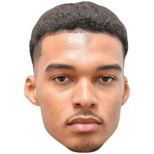 Victor Wembanyama Goatee Celebrity Mask, Flat Card Face, Fancy Dress Mask