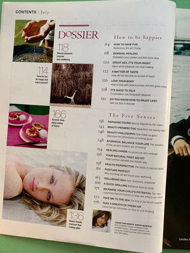 PSYCHOLOGIES magazine July-2007 SOPHIE MARCEAU John Travolta Mel C Esther Freud - Picture 3 of 3