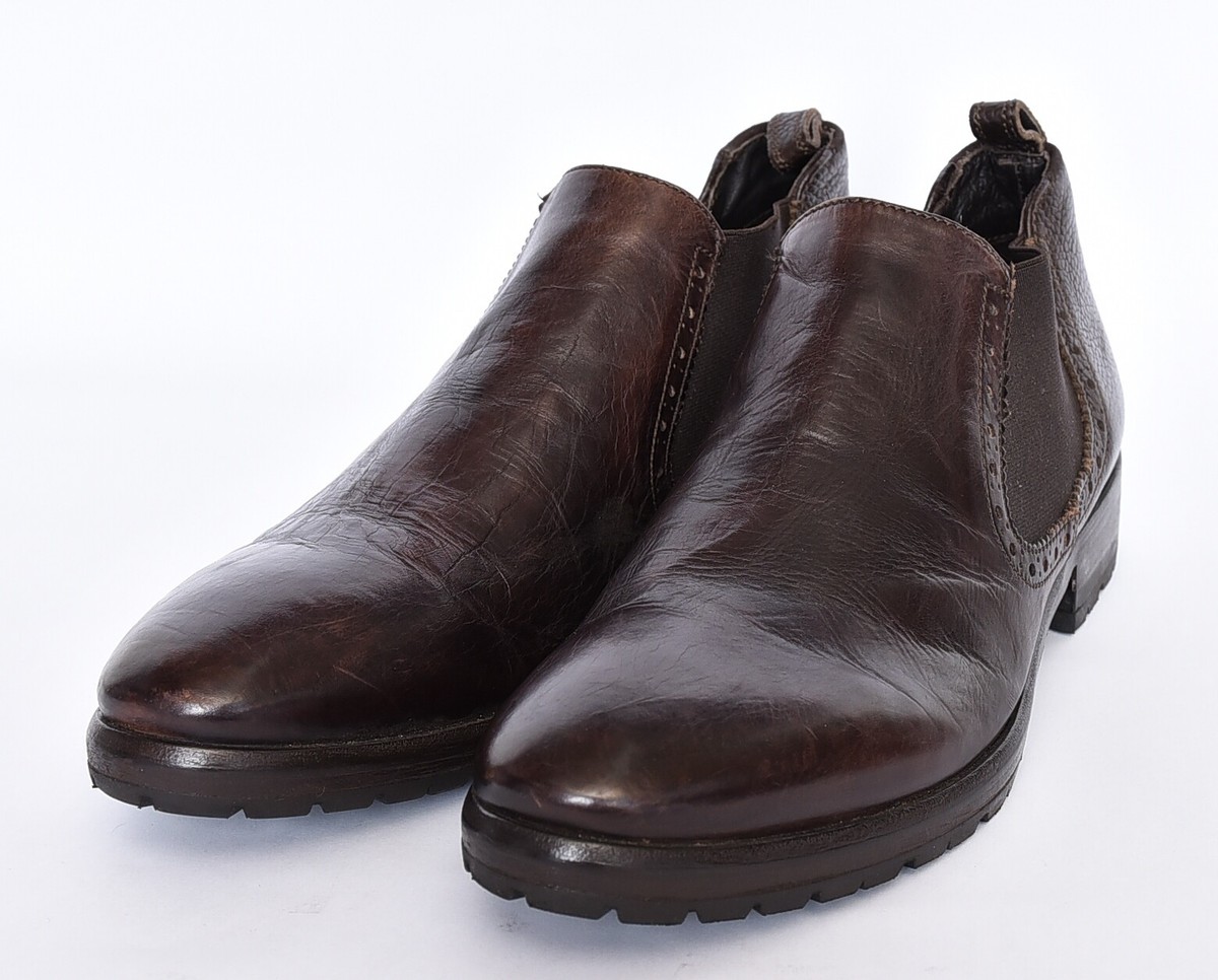 KENNETH COLE Black Label Made in Italy Leather Brown Loafers 