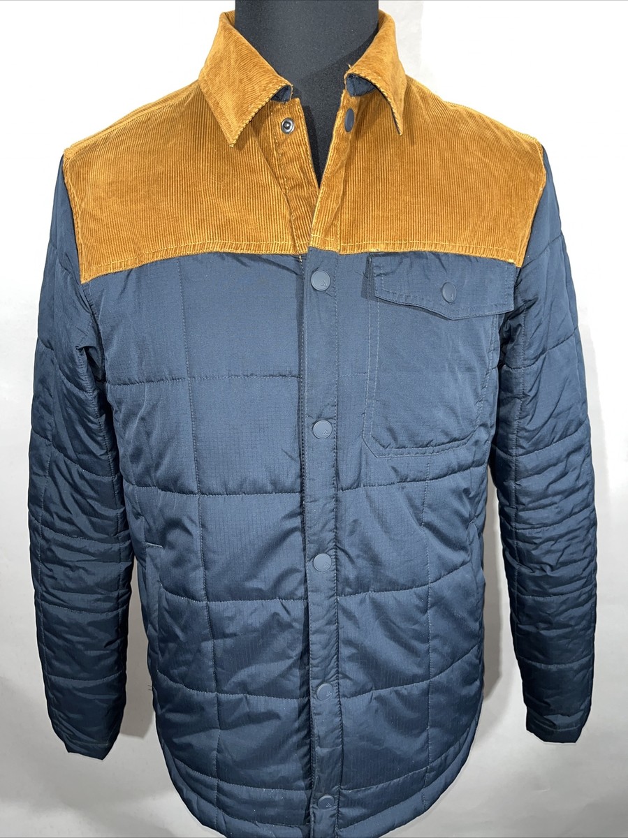 Alpine Design Mens Corduroy Puffer Flannel Lined Snap Jacket