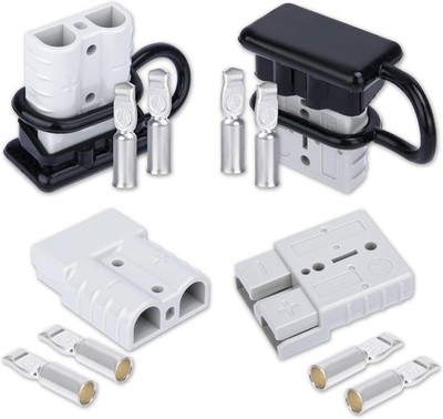 4 Pcs, 50 Amp 12-36v Batteries Quick Connect/Disconnect Plug Kit, Connectors for