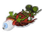 Vintage Rat Fink Porcelain Sign - Von Dutch Eyeball Gas Service Pump Sign