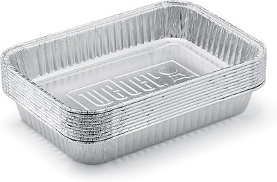 Weber 6415 Alu-Tropfschalen Grillschalen klein 12,7 x 3,6 x 19 cm 10 Stück