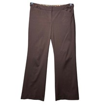 Express Design Studio Editor Brown Bootcut Dress Pants Size 6 Regular Stretch