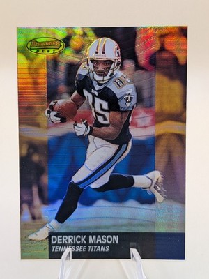 2001 Bowman's Best Derrick Mason football card #72 Tennessee Titans