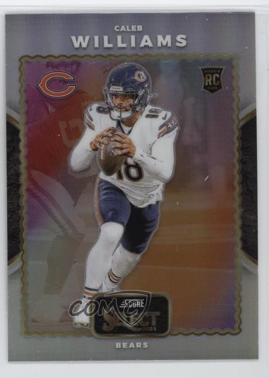 2024 Panini Select Score Select Throwback Silver Prizm Caleb Williams #21 12t9