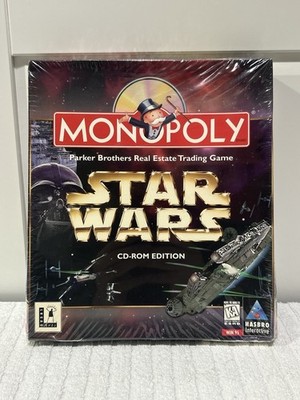 Star Wars Monopoly CD-ROM Special Collector Edition Game Windows 95 NEW SEALED