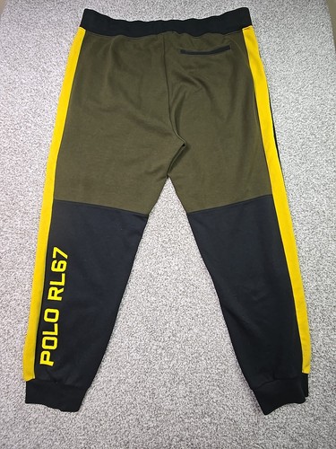 Polo Ralph Lauren pantaloni uomo XXL colorblock polo RL67 pony pantaloni della tuta tempo libero - Foto 15 di 24
