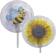 2 Pack Fan Cover Cartoon Fan Guard Net Safety Fan Filters Kid Finger Protecto...