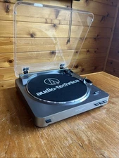 AUDIO TECHNICA AT LP60 USB STEREO TURNTABLE Tested Working See Video