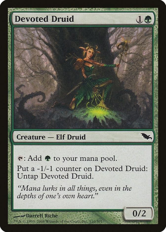1x Devoted Druid - Shadowmoor LP - MTG
