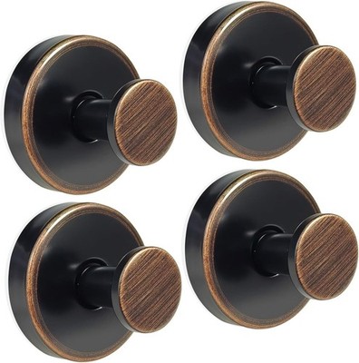 Suction Cup Hooks Shower Bronze Wreath Hangers Front Door Glass Window 4 Pack