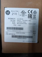 Allen-Bradley PowerFlex 525 AC Drive 1.5kW 2.0HP 170-264V Input