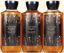 QTY 3 - Bath  Body Works INTO THE NIGHT Body Wash Shower Gel 10oz
