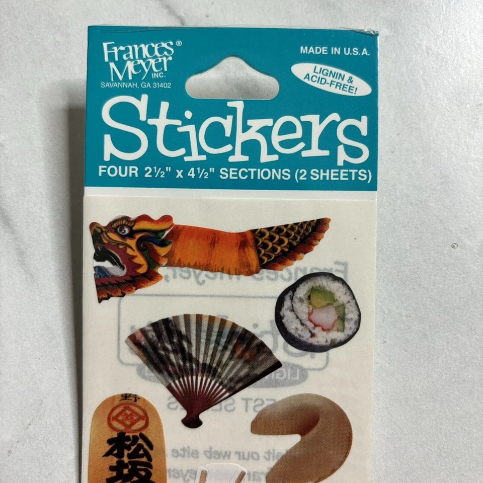 Pegatinas asiáticas vintage de Frances Meyer 4 hojas Foto 2 de 4