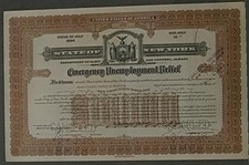 State New York Bond Emergency Bezrobocie 07.1934 - 07.1943 2 % 10.000 USD