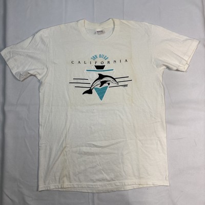 Stedman T Shirt Men s Large White San Diego California Puff Paint