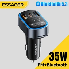 Essager FM Bluetooth 5.3 Transmitter Type C PD 35W Car Charger MP3 Music Player