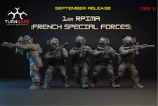 Turnbase Modern Miniature 1er RPIMA French Special Forces Spectre Zona Alfa 28mm