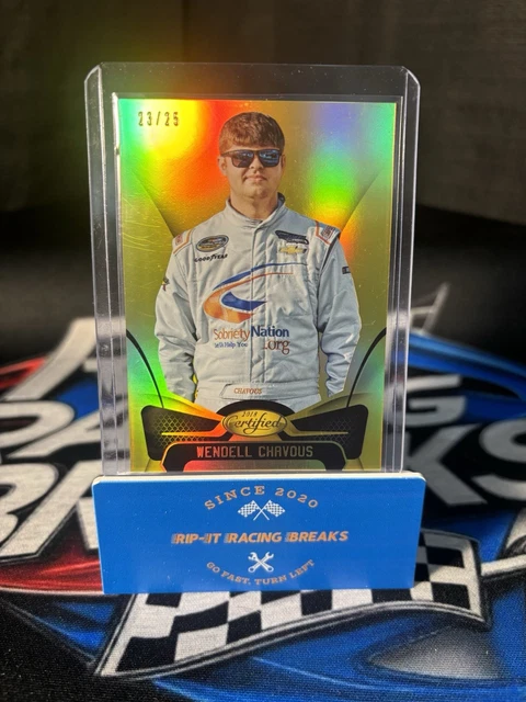 2018 Panini Certified Racing Wendell Chavous 23/25 Mirror GOLD SP NASCAR