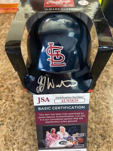 JJ WETHERHOLT ST LOUIS CARDINALS '24 #1 PICK SIGNED MINI HELMET BASEBALL JSA COA - Picture 2 of 3