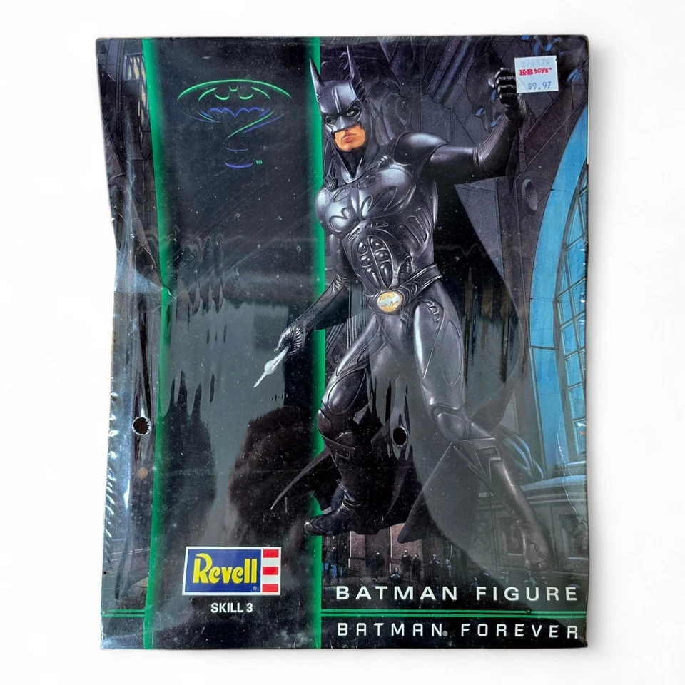 1995 Revell Batman Figure, Batman Forever 1:6 Scale Kit 3300 New In Sealed Box  - Image 2 of 4