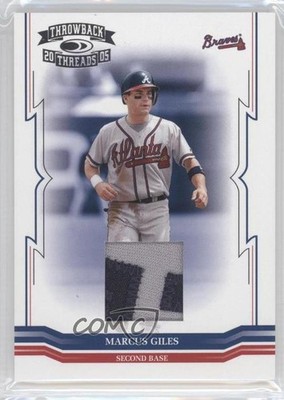 2005 Donruss Throwback Threads Jerseys Prime 36/100 Marcus Giles #171 0v1
