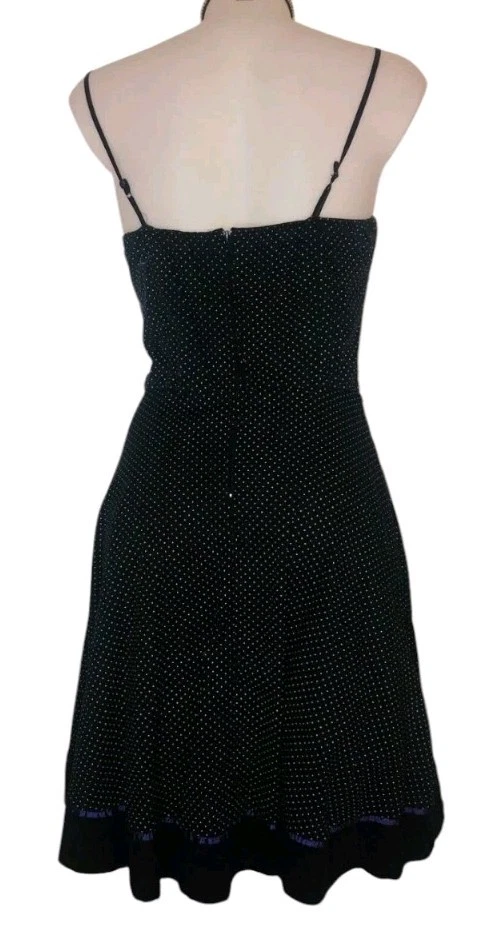 Vestido gótico de colección Ruby Rox talla 13 para mujer negro a lunares Babydoll pinup resistente niña Foto 3 de 4