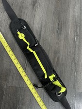 Dog Leash Belt Hands Free Running Jogging Walking Waist Pouch Multi Pocket Black