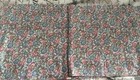 Flower Print CottonShower Curtain Matching Window Rod Pocket Valance Custom Made — photo 2
