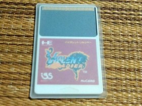 Violent Soldier PC Engine Hu Card Rare Retro Used Game Very Good NTSC-J Japan JP