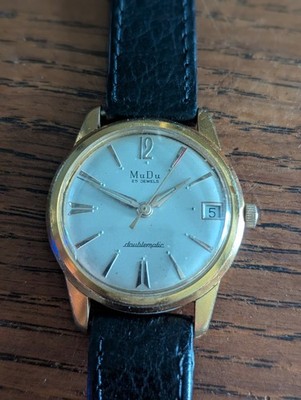 MuDu, Felsa 4012, Herren Automatik Datum Uhr zum Restaurieren, gute Unruh #S355