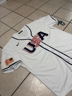WBC USA ユニフォーム USA World Baseball Classic WBC 2026 White Stitched Jersey (Sz 3XL