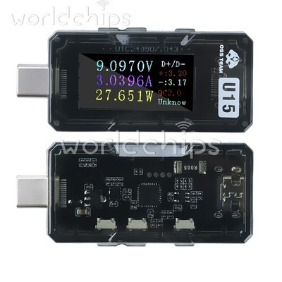 USB Digital Voltage Current Meter Power Capacity Tester 4-25V5A Charger Detector