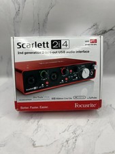 Focusrite Scarlett 2i4 2nd Gen USB Audio Interface 2-In/4-Out 24-Bit 192kHz