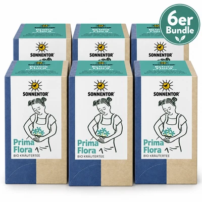 6x Sonnentor Prima Flora Tee Bio je 18 Beutel Kräutertee Vorteilspack Fenchel - Bild 1 von 4