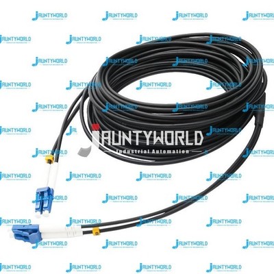 LC-LC UPC SM 9/125 Black Armored Fiber Cable Duplex Fiber Optic Patch Cord 40M *