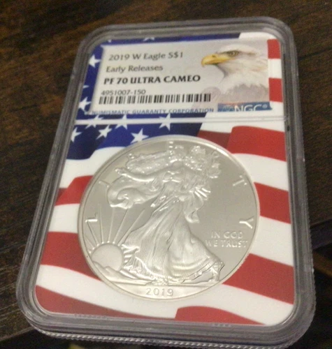 2019-W American Silver Eagle * Early Releases *PF70 Ultra Cameo * NGC